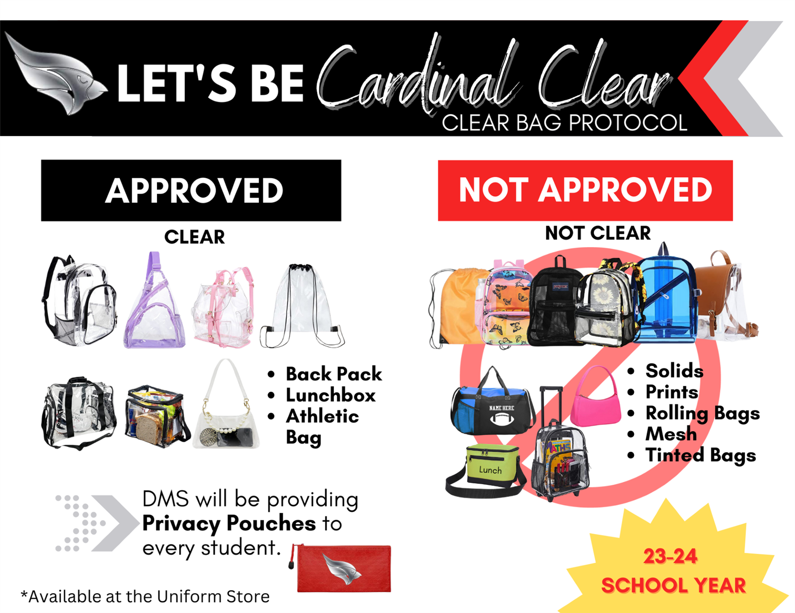 clear bag protocol clear bag protocol
